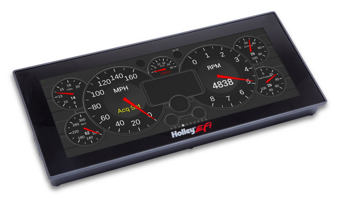 Holley EFI 553-117 Holley EFI Standalone Pro Dash; 6.86 in. Viewing Area; 4 Pin; 4 Ground Switched; - Truck Part Superstore