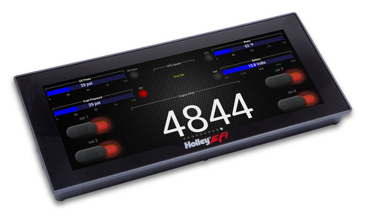 Holley EFI 553-117 Holley EFI Standalone Pro Dash; 6.86 in. Viewing Area; 4 Pin; 4 Ground Switched; - Truck Part Superstore