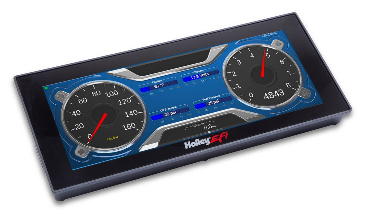 Holley EFI 553-117 Holley EFI Standalone Pro Dash; 6.86 in. Viewing Area; 4 Pin; 4 Ground Switched; - Truck Part Superstore