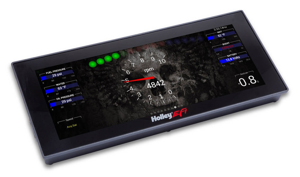 Holley EFI 553-117 Holley EFI Standalone Pro Dash; 6.86 in. Viewing Area; 4 Pin; 4 Ground Switched; - Truck Part Superstore