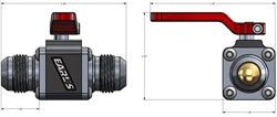 Earl's Performance 230512ERL UltraPro AN Ball Valve; For -12AN Male To Male; - Truck Part Superstore