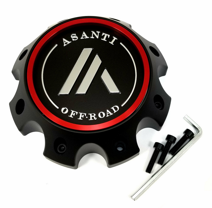Asanti Off Road 130L1708SB-H52 ASA OFR CAP 8X170 H52 - SATIN BLACK - Truck Part Superstore