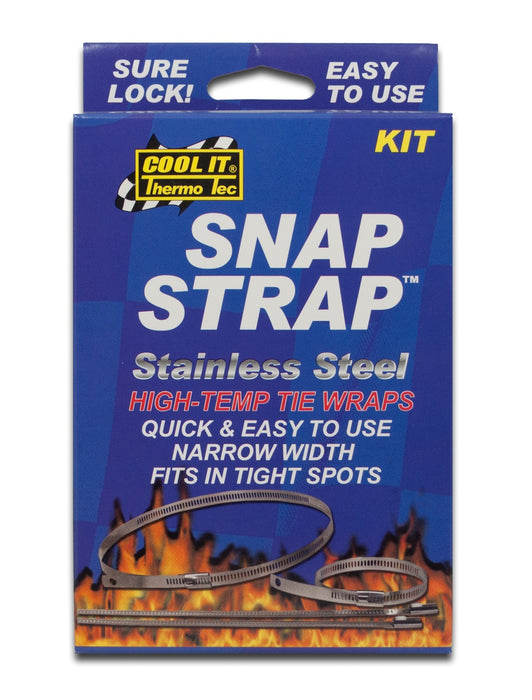 Thermo Tec 13101 Exhaust Wrap Fasteners V8 8-9 and 4-18 Inch Snap Strap Kit Thermo Tec - Truck Part Superstore