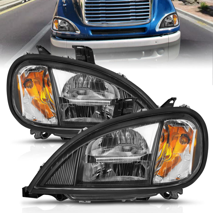 Anzo USA 131028 LED Crystal Headlight; Clear Lens; Black Housing; Pair; - Truck Part Superstore