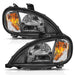 Anzo USA 131028 LED Crystal Headlight; Clear Lens; Black Housing; Pair; - Truck Part Superstore