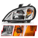 Anzo USA 131029 LED Crystal Headlight; Clear Lens; Chrome Housing; Pair; - Truck Part Superstore