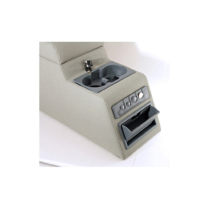 Rugged Ridge 13102.09 Locking Console; L 27.25 in. x W 8.75 in. x H 12.5 in.; Gray; - Truck Part Superstore