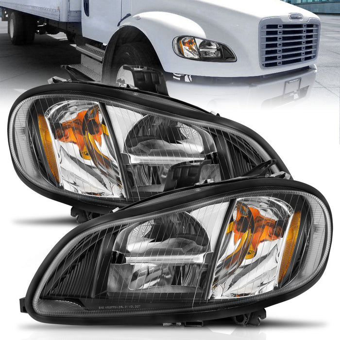 Anzo USA 131030 LED Crystal Headlight; Clear Lens; Black Housing; Pair; - Truck Part Superstore