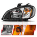 Anzo USA 131030 LED Crystal Headlight; Clear Lens; Black Housing; Pair; - Truck Part Superstore