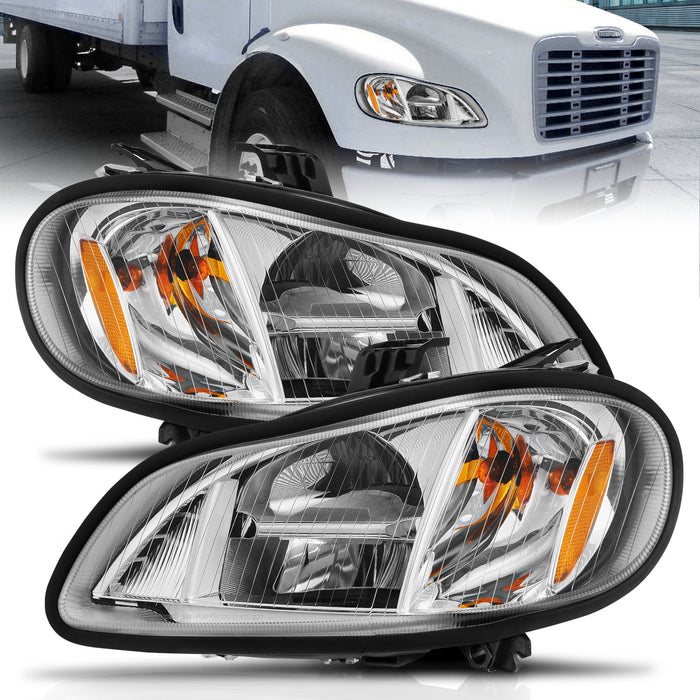 Anzo USA 131031 LED Crystal Headlight; Clear Lens; Chrome Housing; Pair; - Truck Part Superstore