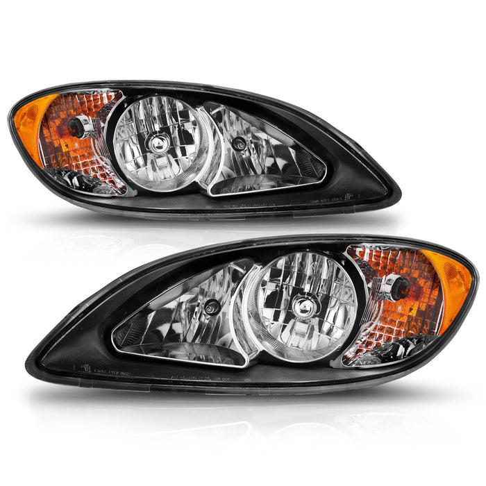 Anzo USA 131032 Crystal Headlight Set; Clear Lens; Black Housing; - Truck Part Superstore