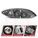 Anzo USA 131032 Crystal Headlight Set; Clear Lens; Black Housing; - Truck Part Superstore