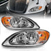 Anzo USA 131033 Crystal Headlight Set; Clear Lens; Chrome Housing; - Truck Part Superstore