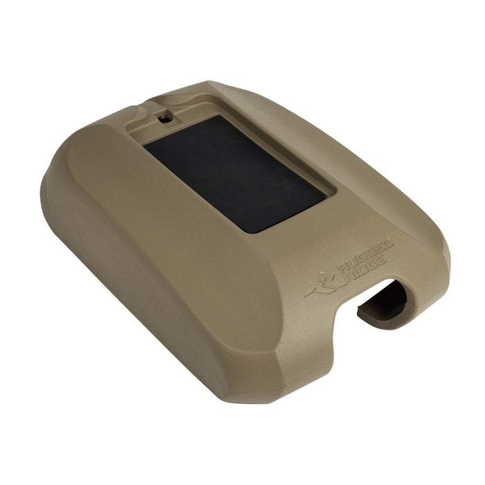 Rugged Ridge 13107.63 Center Console Cover; w/Phone Holder; Tan; - Truck Part Superstore