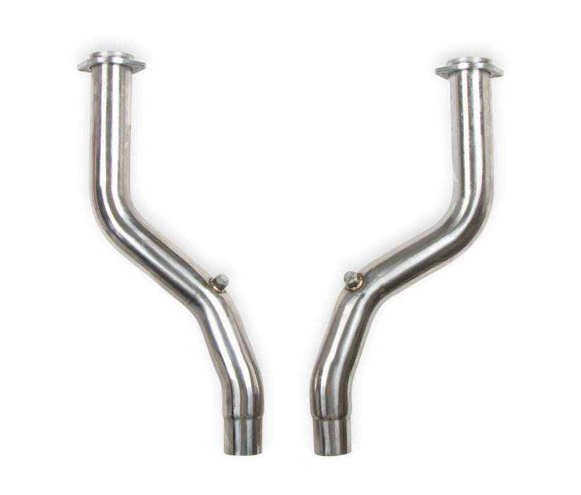 Flowtech 13133FLT Off-Road Mid-Pipe; For Use w/PN[13132FLT]; Polished Stainless Steel; - Truck Part Superstore