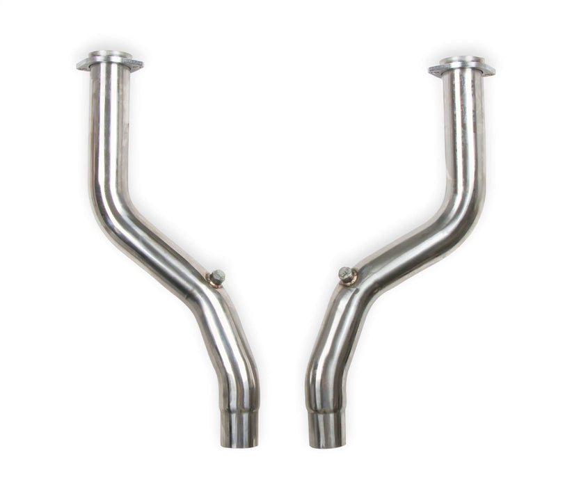 Flowtech 13133FLT Off-Road Mid-Pipe; For Use w/PN[13132FLT]; Polished Stainless Steel; - Truck Part Superstore
