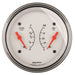 AutoMeter 1313 GAUGE; DUAL; FUEL/OILP; 3 3/8in.; 240OE-33OF/100PSI; ELEC; ARCTIC WHITE - Truck Part Superstore