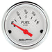 AutoMeter 1315 GAUGE; FUEL LEVEL; 2 1/16in.; 0OE TO 90OF; ELEC; ARCTIC WHITE - Truck Part Superstore