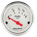 AutoMeter 1316 GAUGE; FUEL LEVEL; 2 1/16in.; 73OE TO 10OF; ELEC; ARCTIC WHITE - Truck Part Superstore