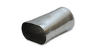 Vibrant Performance 13170 Stainless Tubing; 3 in. Oval to 3 in. O.D. Round Transition Adapter 6 in. Long; - Truck Part Superstore