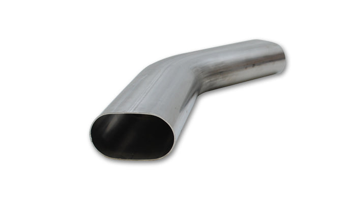 Vibrant Performance 13189 Stainless Tubing; 3 in. Oval 45 Degree Mandrel Bend; 6 in. x 6 in. Leg Length; - Truck Part Superstore