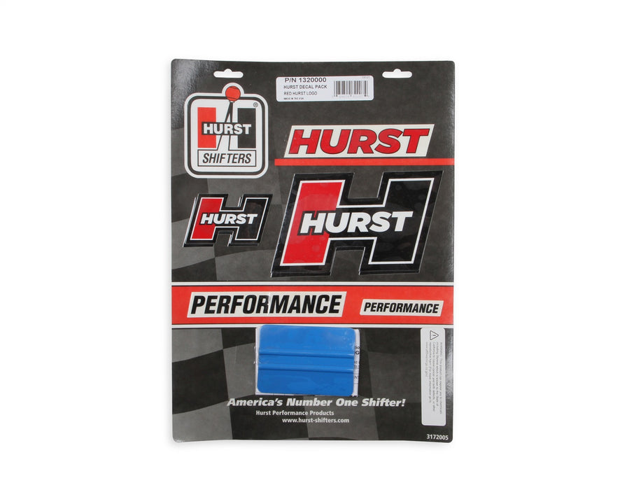 Hurst 1320000 Hurst Decal Pack; Red Logo; - Truck Part Superstore