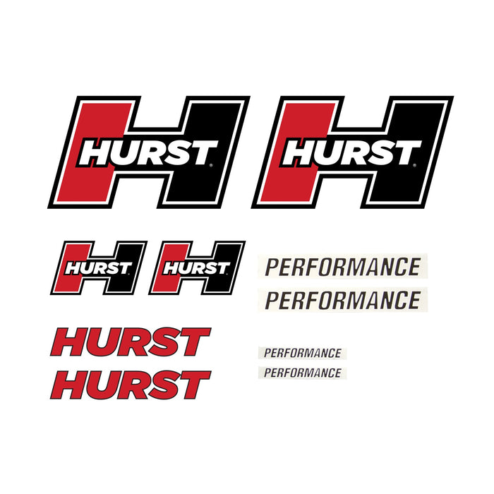 Hurst 1320000 Hurst Decal Pack; Red Logo; - Truck Part Superstore
