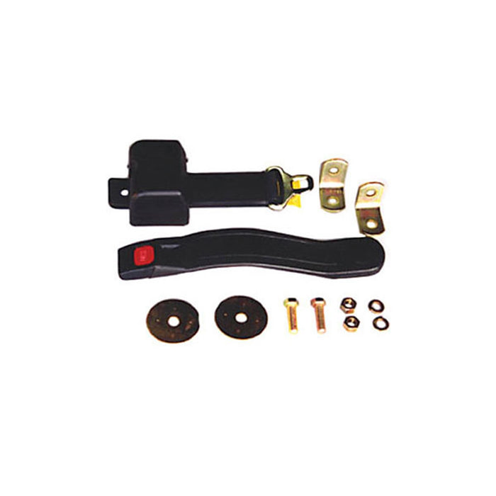 Omix 13202.02 Seat Belt; Retractable Lap Belt; 60 in.; Black; Belt Mounting Hardware Included; - Truck Part Superstore