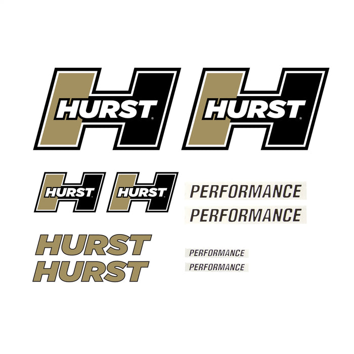 Hurst 1321000 Hurst Decal Pack; Gold Logo; - Truck Part Superstore