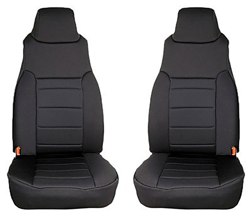 Rugged Ridge 13210.01 Custom Neoprene Seat Cover; Pair; Black; - Truck Part Superstore
