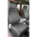 Rugged Ridge 13214.01 Seat Protector; Black; w/ Optional Factory Seat Air Bags; - Truck Part Superstore