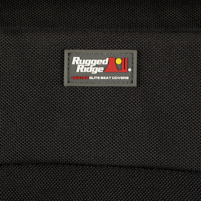 Rugged Ridge 13216.04 Elite Ballistic Seat Cover Set; Heated; Front; - Truck Part Superstore