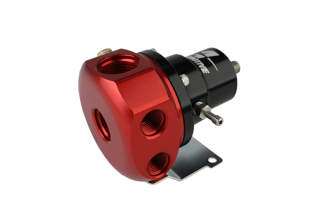 Aeromotive Fuel System 13224 A1000 4-Port Carbureted Bypass Regulator, 4 x AN-06, 1 x AN-10. - Truck Part Superstore