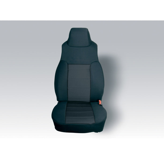 Rugged Ridge 13240.01 Custom Fit Poly-Cotton Seat Cover; Pair; Black; - Truck Part Superstore