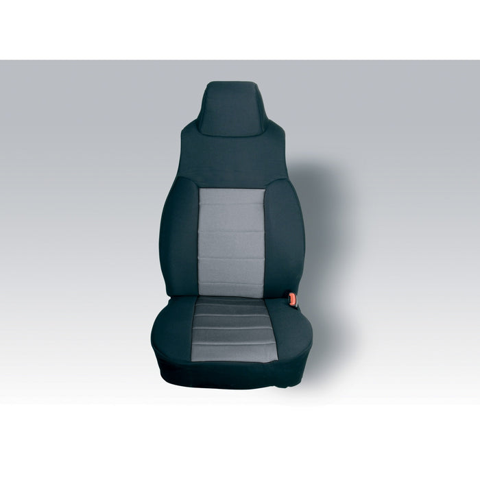 Rugged Ridge 13243.09 Custom Fit Poly-Cotton Seat Cover; Pair; Gray; - Truck Part Superstore