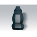 Rugged Ridge 13243.09 Custom Fit Poly-Cotton Seat Cover; Pair; Gray; - Truck Part Superstore