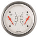 AutoMeter 1324 GAUGE; DUAL; FUEL/OILP; 3 3/8in.; 0OE-90OF/100PSI; ELEC; ARCTIC WHITE - Truck Part Superstore