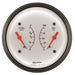 AutoMeter 1324 GAUGE; DUAL; FUEL/OILP; 3 3/8in.; 0OE-90OF/100PSI; ELEC; ARCTIC WHITE - Truck Part Superstore