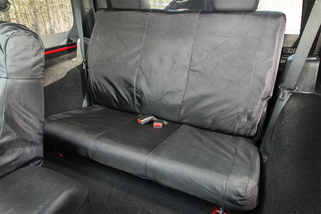 Rugged Ridge 13266.07 Ballistic Seat Cover; 840 Denier; Black; - Truck Part Superstore