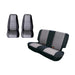 Rugged Ridge 13290.09 Seat Cover Kit; Black/Gray; - Truck Part Superstore