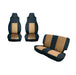 Rugged Ridge 13291.04 Seat Cover Kit; Black/Tan; - Truck Part Superstore