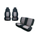Rugged Ridge 13292.09 Seat Cover Kit; Black/Gray; - Truck Part Superstore