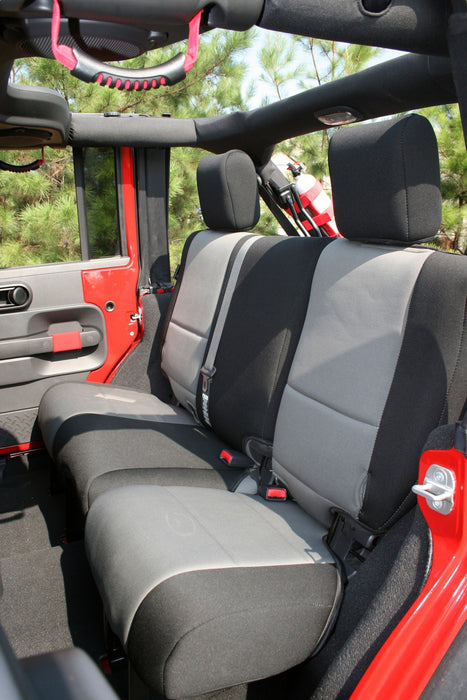Rugged Ridge 13294.09 Seat Cover Kit; Black/Gray; - Truck Part Superstore