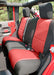Rugged Ridge 13294.53 Seat Cover Kit; Black/Red; - Truck Part Superstore