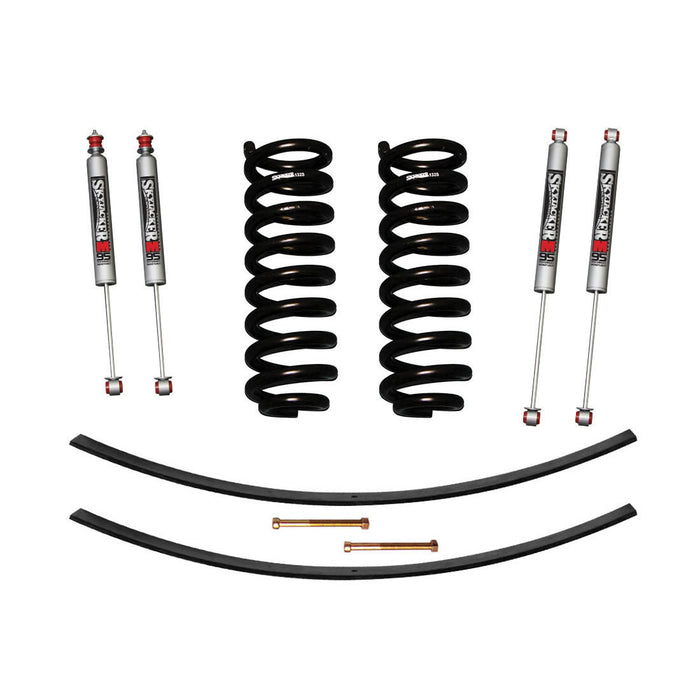 Skyjacker 132K-M Ranger/Bronco II Suspension Lift Kit 83-89 Ranger 84-89 Bronco II w/Shock M95 Performance Shocks 1.5-2 Inch Lift Incl. Front Coil Springs Rear Add-A-Leafs Skyjacker - Truck Part Superstore