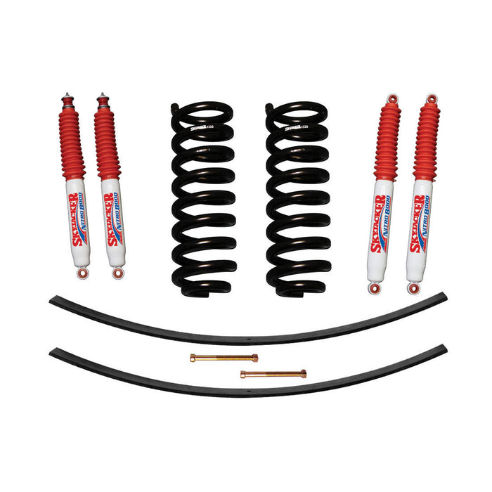 Skyjacker 132K-N Ranger/Bronco II Suspension Lift Kit 83-89 Ranger 84-89 Bronco II w/Shock Nitro Shocks 1.5-2 Inch Lift Incl. Front Coil Springs Rear Add-A-Leafs Skyjacker - Truck Part Superstore