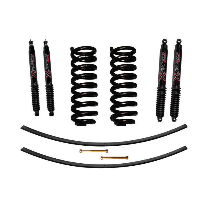 Skyjacker 132XK-B Ranger Suspension Lift Kit 89-97 Ranger w/Shock Black MAX Shocks 1.5-2 Inch Lift Incl. Front Coil Springs Rear Add-A-Leafs Skyjacker - Truck Part Superstore