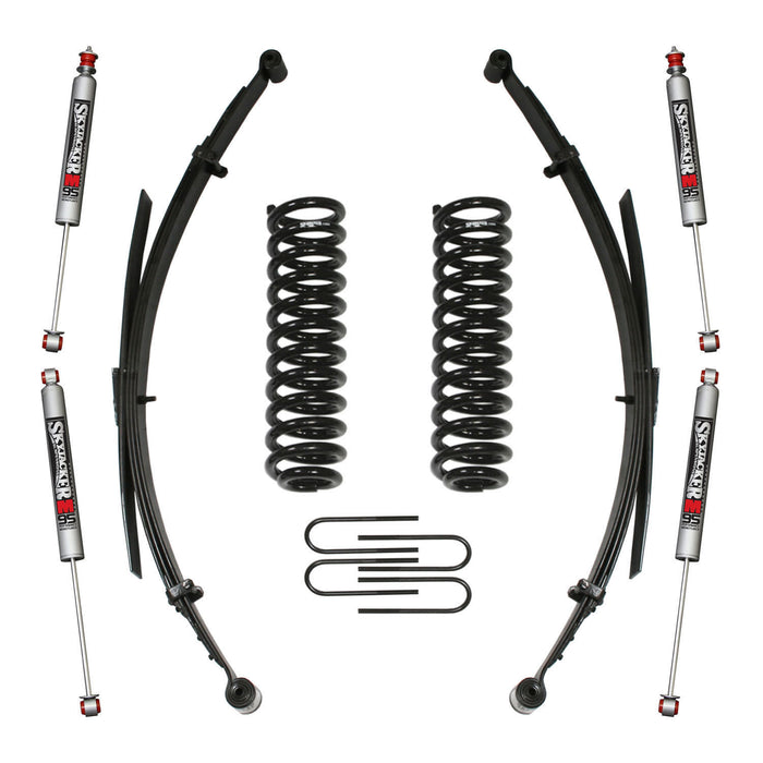 Skyjacker 132XKS-M Ranger/B4000 Suspension Lift Kit 86-97 Ranger 94-97 B4000 w/Shock M95 Performance Shocks 1.5-2 Inch Lift Incl. Rear U Bolt Kit Front Coil/Rear Leaf Springs Skyjacker - Truck Part Superstore
