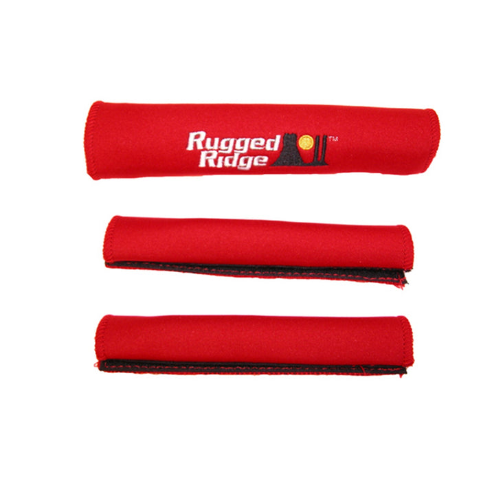 Rugged Ridge 13305.51 Grab/Door Handle Cover Kit; Red; - Truck Part Superstore