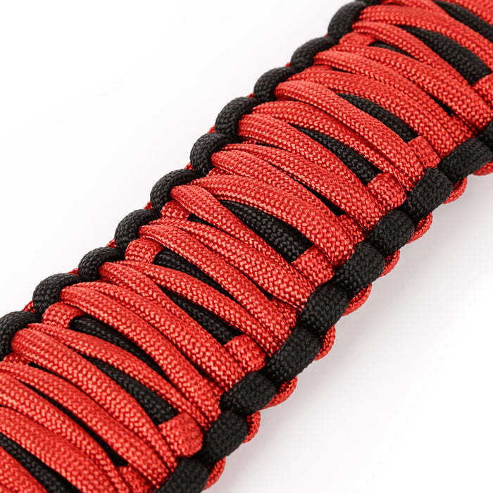 Rugged Ridge 13305.80 Paracord A-Pillar Grab Handle; Red; - Truck Part Superstore
